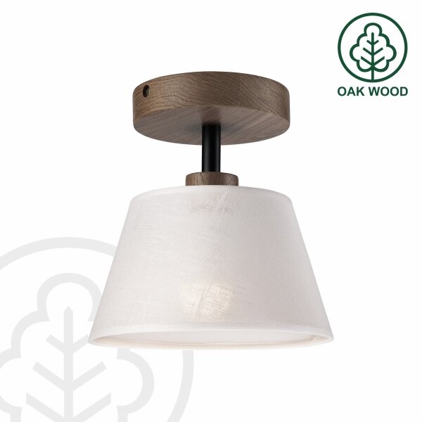 Brilagi - LED плафониера ANTHONY 1xE14/60W/230V дъб/орех/бяла