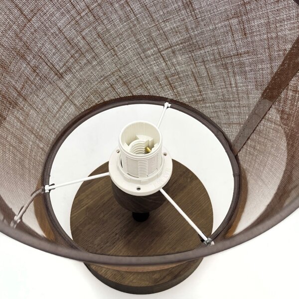 Brilagi - LED плафониера ANTHONY 1xE14/60W/230V дъб орех/кафяво