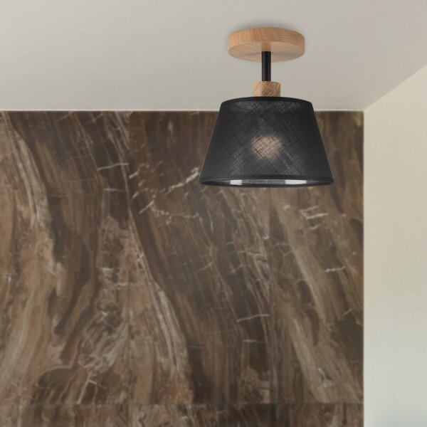 Brilagi - LED Полилей за повърхностен монтаж ANTHONY 1xE14/60W/230V дъб/черен