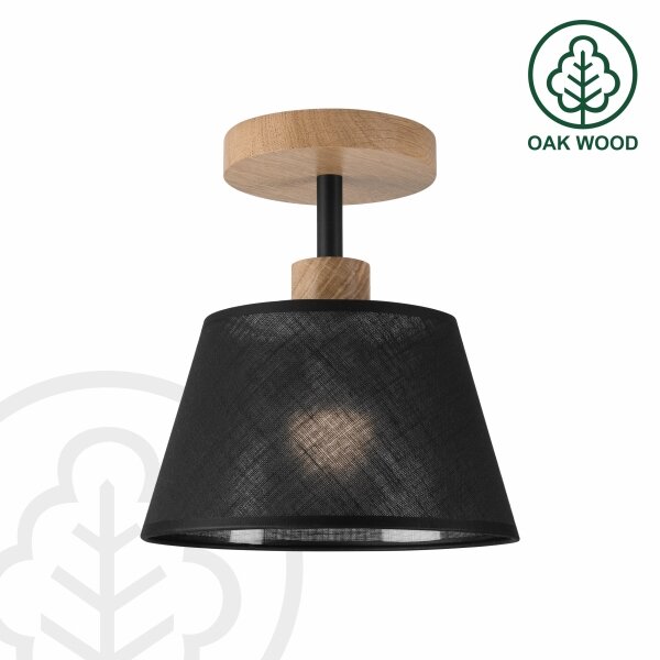 Brilagi - LED Полилей за повърхностен монтаж ANTHONY 1xE14/60W/230V дъб/черен