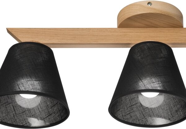 Brilagi - LED Полилей за повърхностен монтаж ANTHONY 3xE14/40W/230V дъб/черен