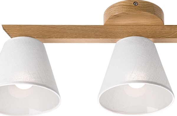 Brilagi - LED Полилей за повърхностен монтаж ANTHONY 3xE14/40W/230V дъб/бял