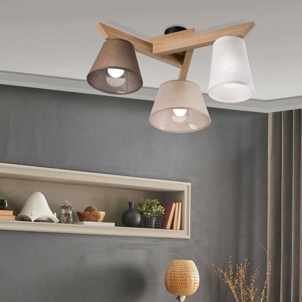 Brilagi - LED Полилей за повърхностен монтаж ANTHONY 3xE14/40W/230V дъб