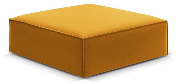 Кадифена табуретка в цвят горчица Vanda – Mazzini Sofas