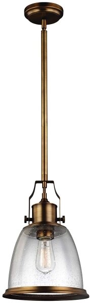 Feiss FE-HOBSON-P-M-AB - Висящ полилей HOBSON 1xE27/60W/230V бронзов