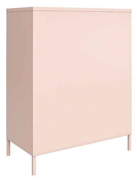 Розово метално шкафче 40x102x80 cm Mission District – Støraa