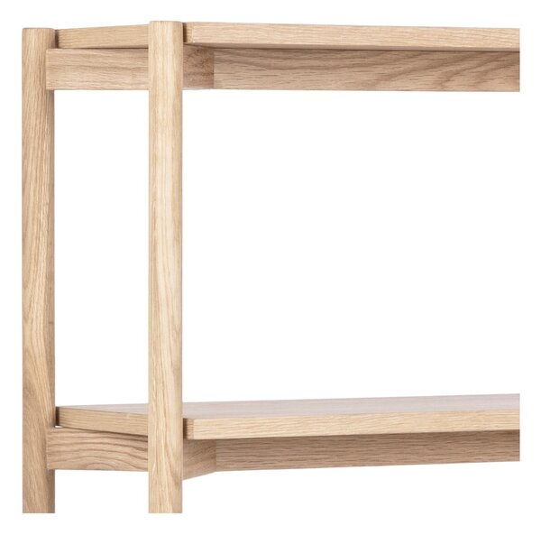 Библиотека от декор от дъб в естествен цвят 86x160x30 cm Braidwood – Actona
