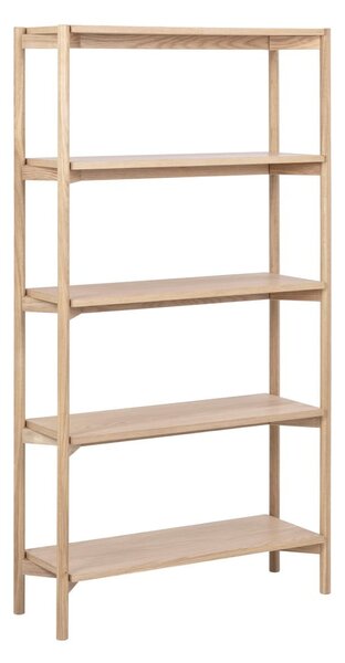 Библиотека от декор от дъб в естествен цвят 86x160x30 cm Braidwood – Actona