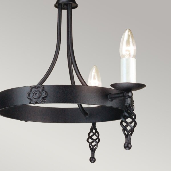Elstead BY3-BLACK - Пендел BELFRY 3xE14/60W/230V