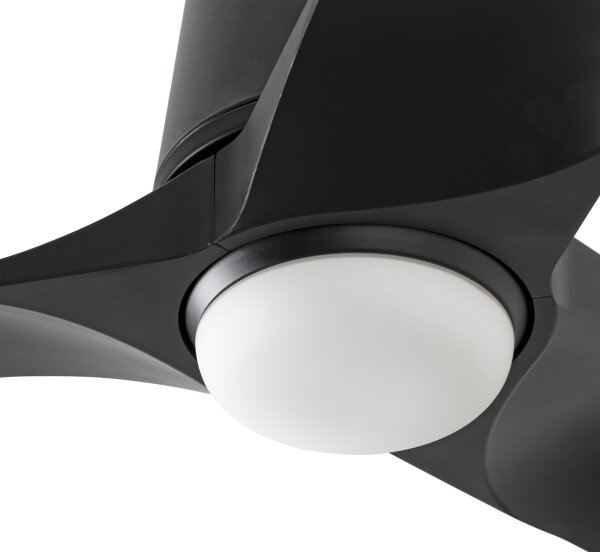 FARO 33827WT1S - LED димируем вентилатор HEY TUB S 10W/230V CCT Ø 90 см черен WT + DO