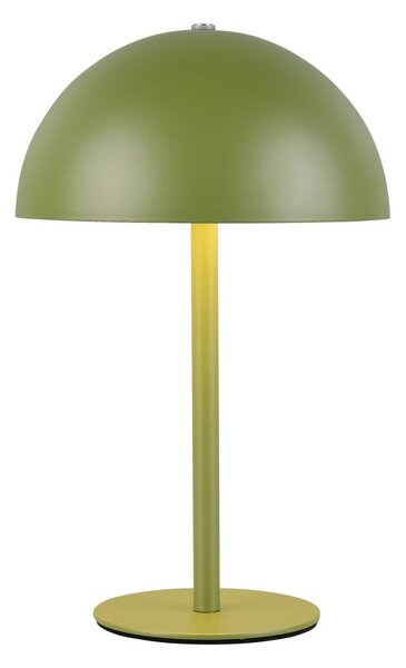 Зелена LED настолна лампа с метален абажур (височина 21 cm) Munoz – Reality