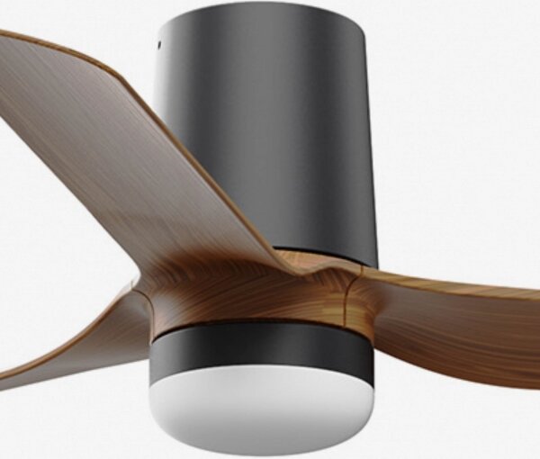 FARO 33835WT-1TW-LED Димируем вентилатор MINIPUNTTUB S 10W/230V кафяв/черен Ø 90 см WT + д.у