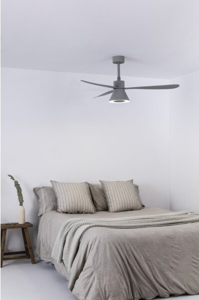 FARO 33762WT-24-LED Вентилатор с димер AMELIA L CONE LED/20W/230V сив Ø132 cm WT + DO
