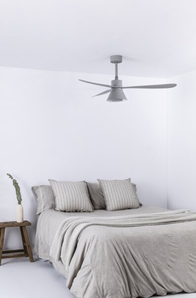 FARO 33762WT-24-LED Вентилатор с димер AMELIA L CONE LED/20W/230V сив Ø132 cm WT + DO