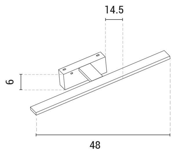 LED Лампа за огледало LED/10W/230V 3000K лъскав хром