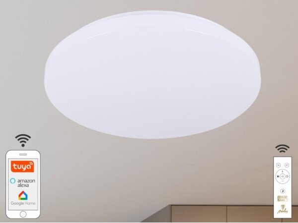 LED Димируем плафон OPAL LED/48W/230V Wi-Fi Tuya + д.у