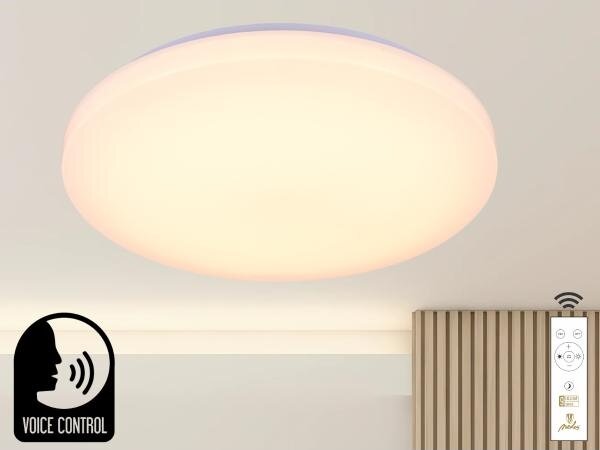 LED Димируем плафон с гласово управление OPAL LED/48W/230V + д.у