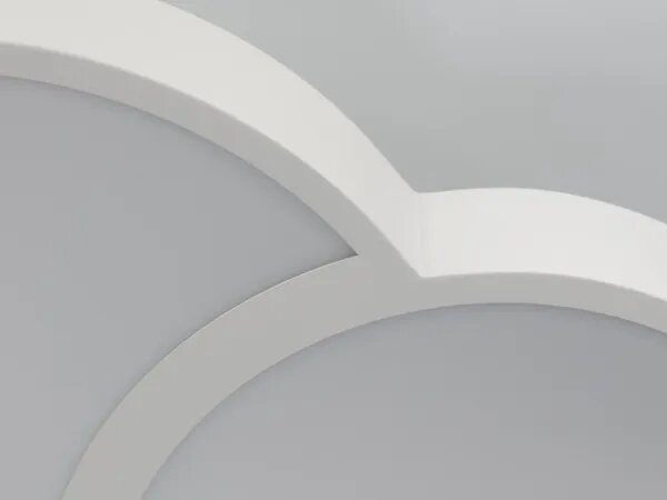 LED Димируем плафон LED/60W/230V 3000-6500K бял + дистанционно управление