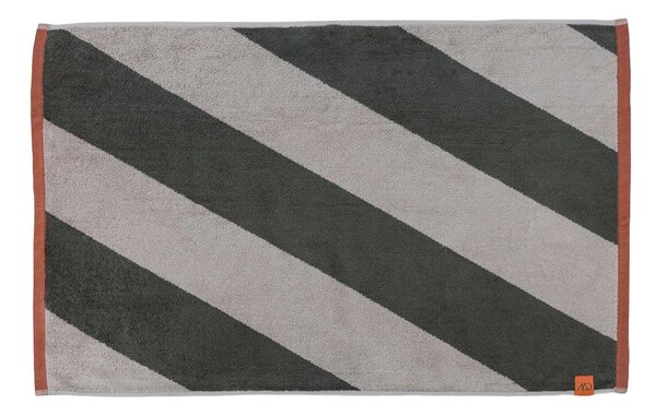Килим за баня от органичен памук в цвят каки 50x80 cm Diagonal – Mette Ditmer Denmark