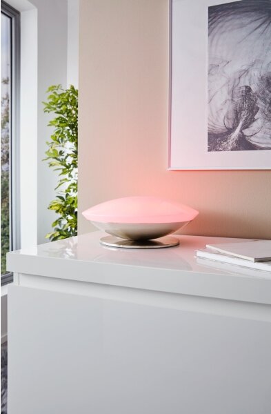 Eglo 33324 - LED RGBW димируема настолна лампа FRATTINA-C LED/18W/230V матиран хром