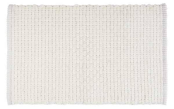 Бял текстилен килим за баня 50x80 cm Ecoli – Wenko