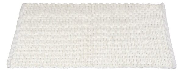 Бял текстилен килим за баня 50x80 cm Ecoli – Wenko