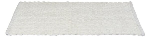 Бял текстилен килим за баня 50x80 cm Ecoli – Wenko