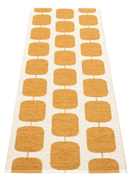 Пътека за открито и закрито в цвят жълта охра и крема 70x200 cm Sten Ochre – Pappelina