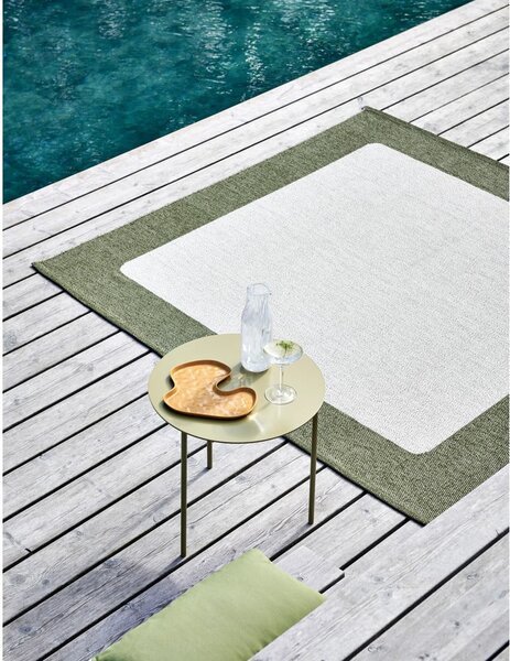 Зелен и кремав килим за открито и закрито 70x120 cm Ilda Pine – Pappelina