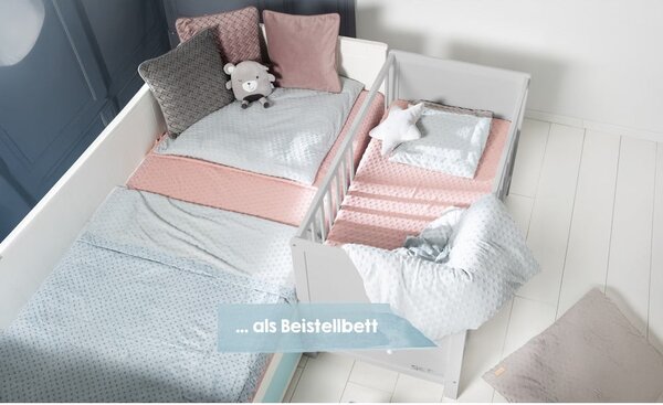 Сиво детско креватче 60x120 cm Hamburg – Roba