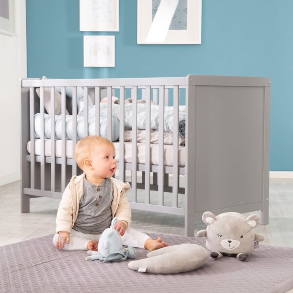 Сиво детско креватче 60x120 cm Hamburg – Roba