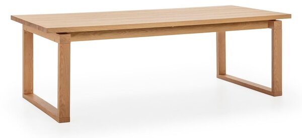 Трапезна маса с дъбов плот 100x220 cm Rina – Marckeric