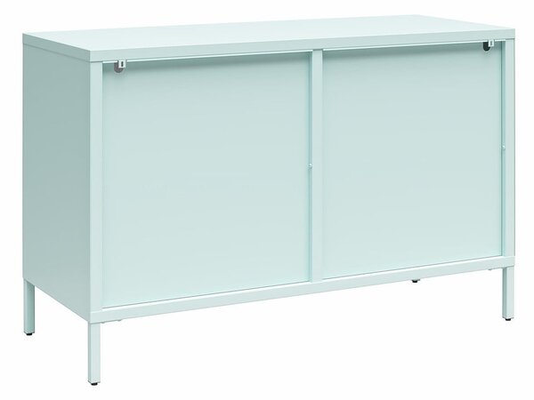 Светлосиня метална витрина 100x64x40 cm Luna – Støraa