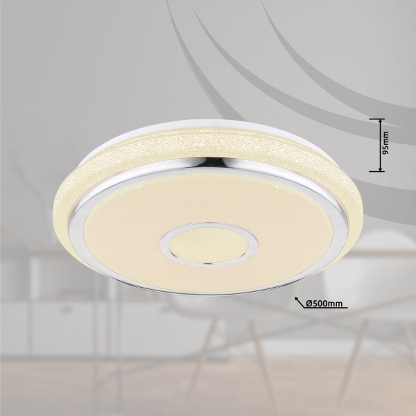 GLOBO 48389-40 - LED таванно осветително тяло с дистанционно управление DANI LED/40W/230V