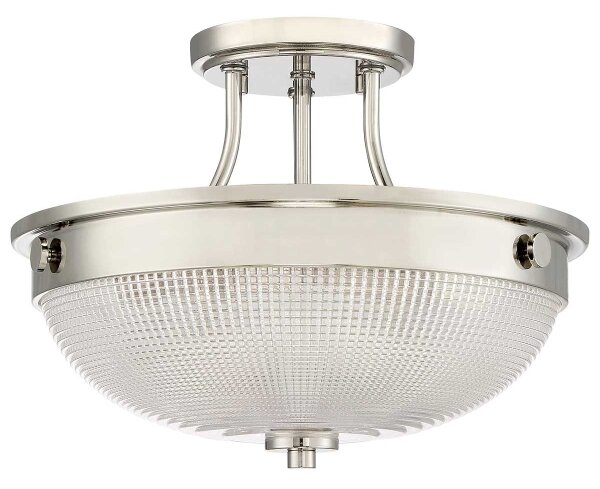 Quoizel QZ-MANTLE-SF-IS - Полилей за повърхностен монтаж MANTLE 2xE27/60W/230V лъскав хром