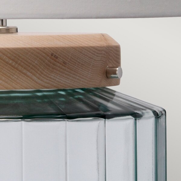 Elstead LUGA-TL-NATURAL - Настолна лампа LUGA 1xE27/60W/230V