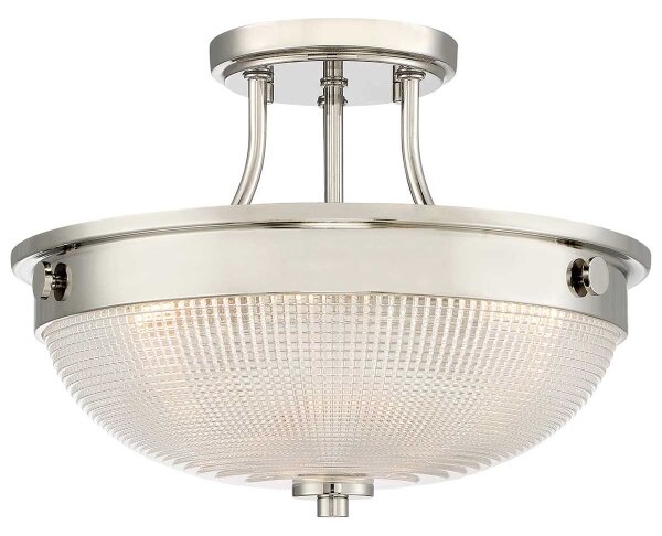 Quoizel QZ-MANTLE-SF-IS - Полилей за повърхностен монтаж MANTLE 2xE27/60W/230V лъскав хром