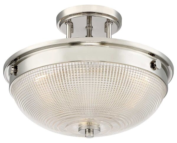 Quoizel QZ-MANTLE-SF-IS - Полилей за повърхностен монтаж MANTLE 2xE27/60W/230V лъскав хром