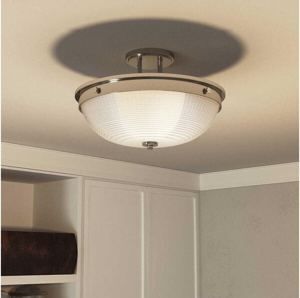 Quoizel QZ-MANTLE-SF-IS - Полилей за повърхностен монтаж MANTLE 2xE27/60W/230V лъскав хром