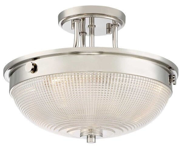 Quoizel QZ-MANTLE-SF-IS - Полилей за повърхностен монтаж MANTLE 2xE27/60W/230V лъскав хром