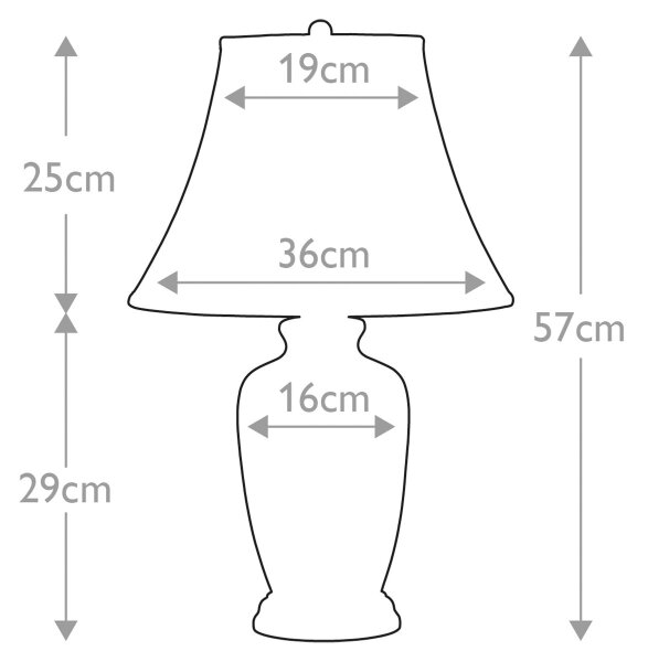 Elstead СИН-G-JAR-TL - Настолна лампа СИН GINGER JAR 1xE27/60W/230V
