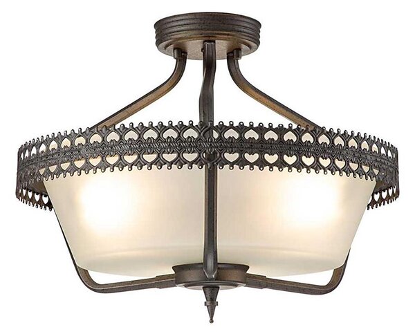 Elstead CROWN-SF - Полилей за повърхностен монтаж CROWN 3xE27/60W/230V