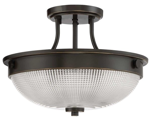 Quoizel QZ-MANTLE-SF-PN - Полилей за повърхностен монтаж MANTLE 2xE27/60W/230V бронзов
