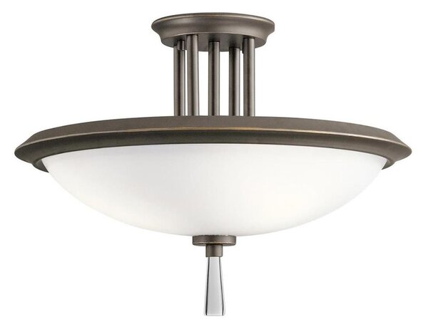 Kichler KL-DREYFUS-SFOZ - Полилей за повърхностен монтаж DREYFUS 3xE27/60W/230V бронзов