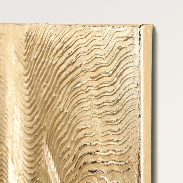 Ръчно рисувана картина 88x118 cm Metallic Champagne – Malerifabrikken
