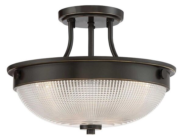 Quoizel QZ-MANTLE-SF-PN - Полилей за повърхностен монтаж MANTLE 2xE27/60W/230V бронзов