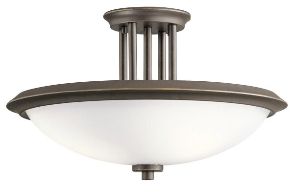 Kichler KL-DREYFUS-SFOZ - Полилей за повърхностен монтаж DREYFUS 3xE27/60W/230V бронзов