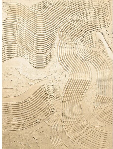 Ръчно рисувана картина 88x118 cm Metallic Champagne – Malerifabrikken