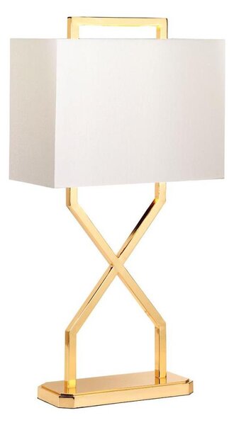 Elstead CROSS-TL-IVORY - Настолна лампа CROSS 1xE27/60W/230V златист/бял