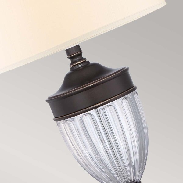 Quoizel QZ-DENNISON-PB - Настолна лампа DENNISON 1xE27/60W/230V бронзов